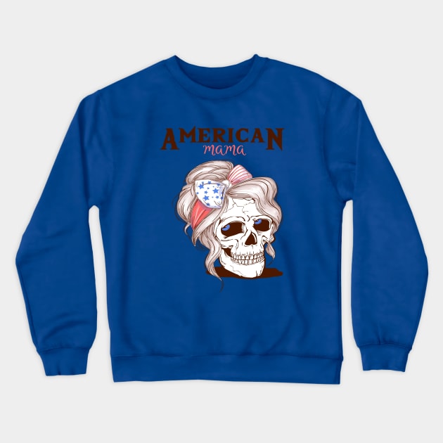 american mama Crewneck Sweatshirt by MiMi-JK